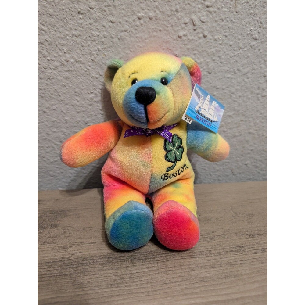 Symbolz Boston Beantown Souvenir Beanbag Bear Plush 2003